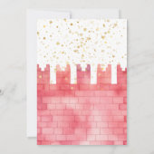 小さな王女が王冠を戴いている 招待状 (裏面)