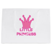小さな王女 – 王室のベビー! ラージペーパーバッグ (正面)