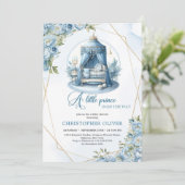 小さな王子が男の子の赤ん坊シャワーの途中にある 招待状 (スタンド正面)