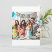 小さな王子が行く道：赤ちゃんシャワーお祝い» 招待状 (スタンド正面)