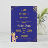 小さな王子が赤ん坊のシャワーを浴びる 招待状 (スタンド正面)