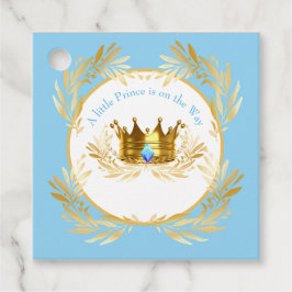 小さな王子が途中のベビー招待状 フェイバータグ