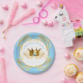 小さな王子が途中のベビー招待状 ペーパープレート (パーティー)