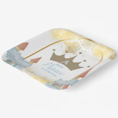 小さな王子と城の赤ちゃんシャワー ペーパープレート (傾斜あり)