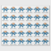 小さな王子の男の子の最初の誕生日パーティー ラッピングペーパー (フラット)