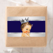 小さな王子の男の子の赤ちゃんシャワー水ボトルラベル ラベル (インサイチュ)