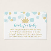 小さな王子の赤ん坊のシャワーが本の要求をもたらす (正面)