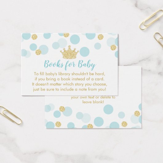 小さな王子の赤ん坊のシャワーが本の要求をもたらす (オフィス)