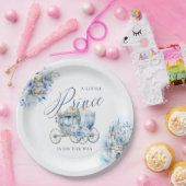 小さな王子の青王室のいシャワー ペーパープレート (パーティー)