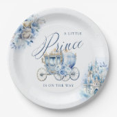 小さな王子の青王室のいシャワー ペーパープレート (正面)