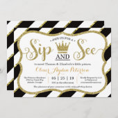 小さな王子様のお披露目パーティー招待状 招待状 (正面/裏面)