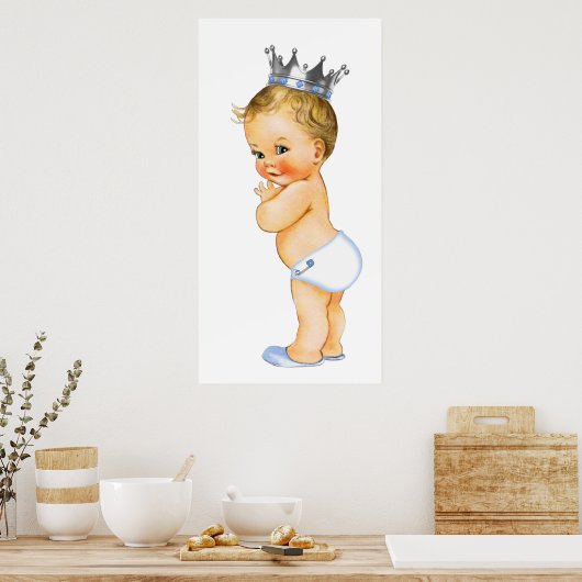 小さな王子様のベビーシャワー ポスター (キッチン)