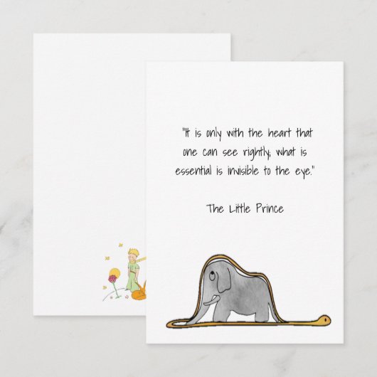 小さな王子 サンキューカード (正面/裏面)