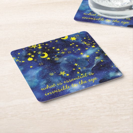 小さな王子 スクエアペーパーコースター (アングル)