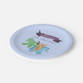 小さな王子（騎士）を歓迎 ペーパープレート (アングル)