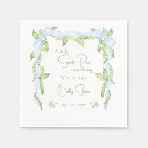 小さな甘いピーブルーボーイベビーシャワー