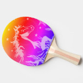 小さな甘いポニー、ピンク 卓球ラケット (横)