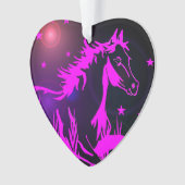 小さな甘いポニー、虹の色 オーナメント (正面)