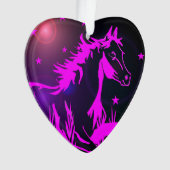 小さな甘いポニー、虹の色 オーナメント (正面)