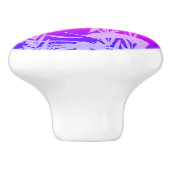 小さな甘いポニー、虹の色 セラミックノブ (側面)