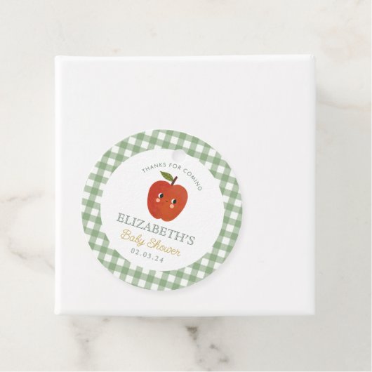 小さな甘いリンゴのベビーシャワー フェイバータグ (インサイチュ)