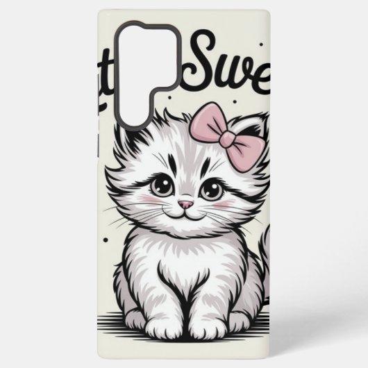 小さな甘い子猫 SAMSUNG GALAXYケース (裏面)