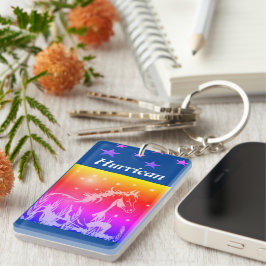 小さな甘い子馬パーソナライズされたは キーホルダー