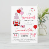 小さな甘い格言の赤ちゃんシャワー 招待状 (スタンド正面)