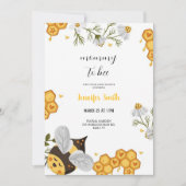 小さな甘い蜂蜜バビシャワー招待状 招待状 (正面)