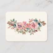 小さな甘い象の赤ちゃんシャワーの本ベビー エンクロージャーカード (裏面)