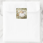 小さな生き物の牛の頭の叫び スクエアシール (バッグ)