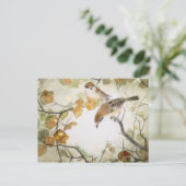 小さな生き物の牛の頭の叫び ポストカード (スタンド正面)