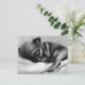 小さな生活 – ハンド絵を描チワワ生まれたばかりのア ポストカード (スタンド正面)