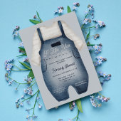 小さな男かわいい赤ちゃんブルーウォーターカラーベビーシャワー 招待状