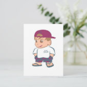 小さな男のはがき ポストカード (スタンド正面)