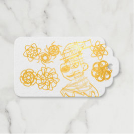 小さな男の冬 ギフトタグ