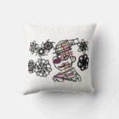 小さな男の冬 クッション (裏面)