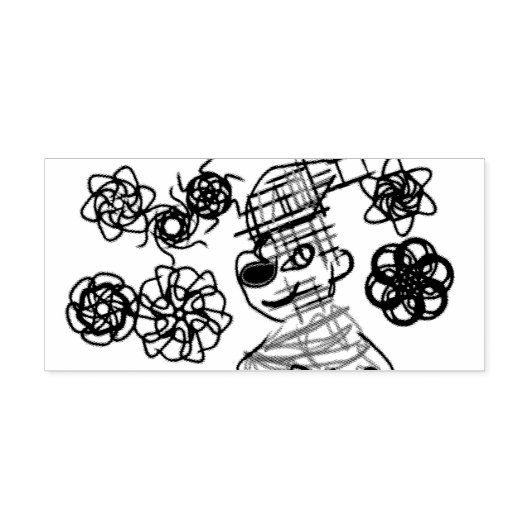 小さな男の冬 ラバースタンプ (インプリント)