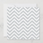 小さな男の口ひげシェブロンのストライプ赤ちゃんシャワー 招待状 (裏面)