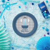 小さな男の口ひげネクタイ赤ちゃんシャワー ペーパープレート (パーティー)