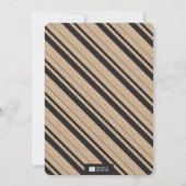 小さな男の口ひげ蝶ネクタイクラフト少年ベイビーシャワー 招待状 (裏面)