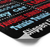 小さな男の口ひげ1st誕生日パーティーの黒板 ポスター (角)