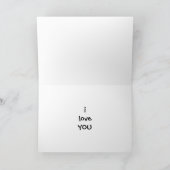 小さな男の子がグランマの耳にささやく….. カード (内部)