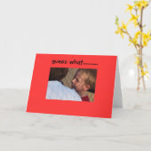 小さな男の子がグランマの耳にささやく….. カード (黄色い花)