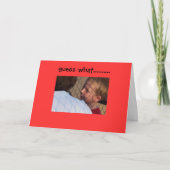 小さな男の子がグランマの耳にささやく….. カード (正面)