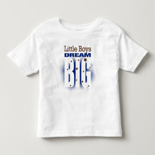 小さな男の子が大きな夢を見る トドラーTシャツ