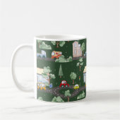 小さな男の子が緑に染まる可愛い車|過去記事 コーヒーマグカップ (左)