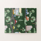 小さな男の子が緑に染まる可愛い車|過去記事 ジグソーパズル (横)