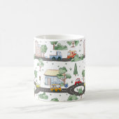 小さな男の子に似合う可愛い車 コーヒーマグカップ (中央)