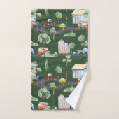 小さな男の子に似合う可愛い車 バスタオルセット (ハンドタオル)